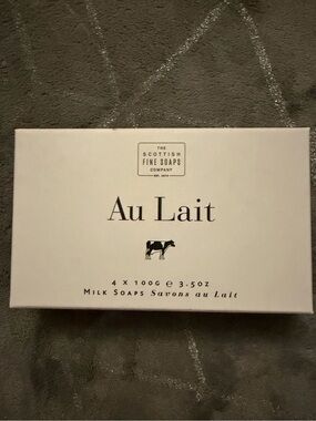 The Scottish Fine Soaps Company Au Lait Milk Soap Gift Set – 4 x 100g